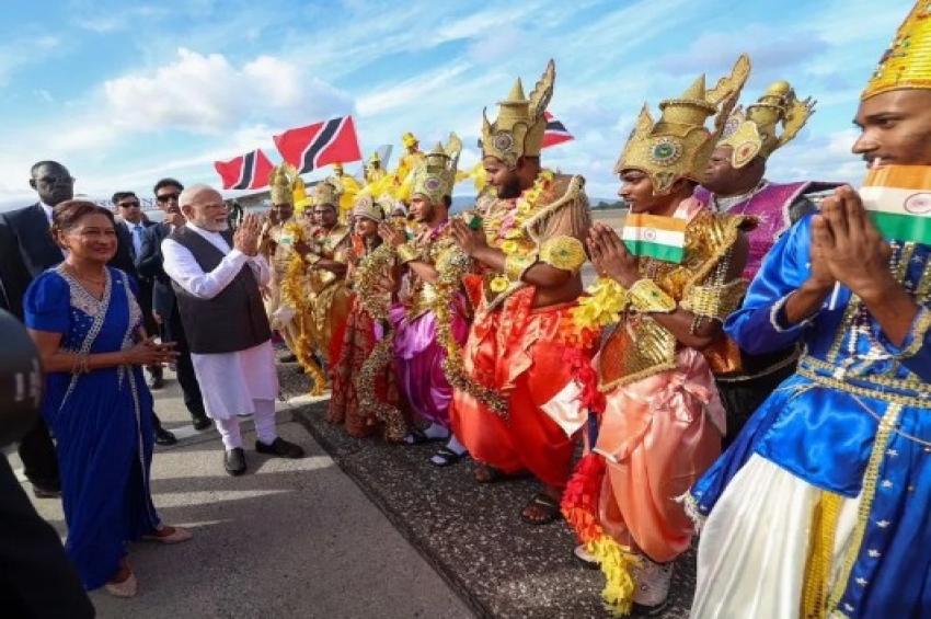 ਪੰਜ ਮੁਲਕਾਂ ਦੀ ਫੇਰੀ ਦੇ ਦੂਜੇ ਪੜਾਅ ਤਹਿਤ ਤ੍ਰਿਨੀਦਾਦ ਤੇ ਟੋਬੈਗੋ ਪਹੁੰਚੇ ਪ੍ਰਧਾਨ ਮੰਤਰੀ ਨਰਿੰਦਰ ਮੋਦੀ