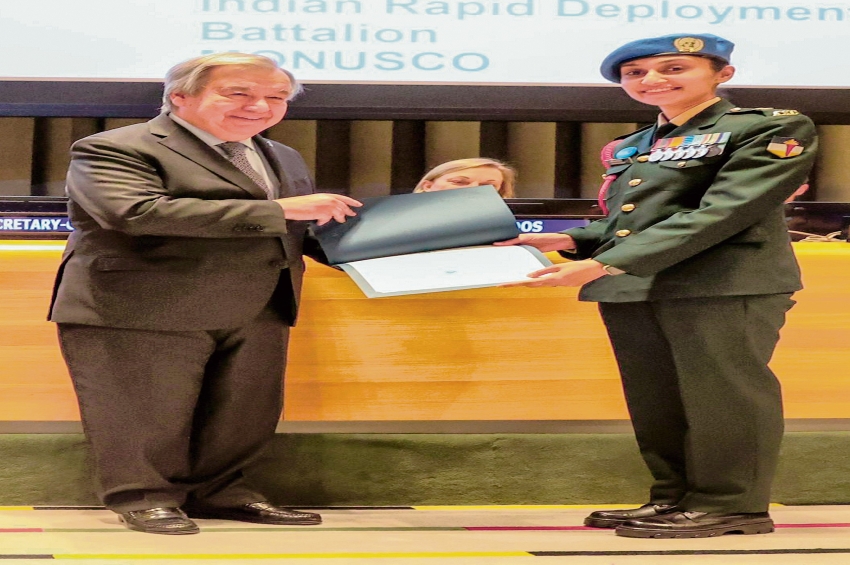 ਮੇਜਰ ਰਾਧਿਕਾ ਸੇਨ ਦਾ ਯੂਐੱਨ ਦੇ ਵੱਕਾਰੀ ਪੁਰਸਕਾਰ ਨਾਲ ਸਨਮਾਨ